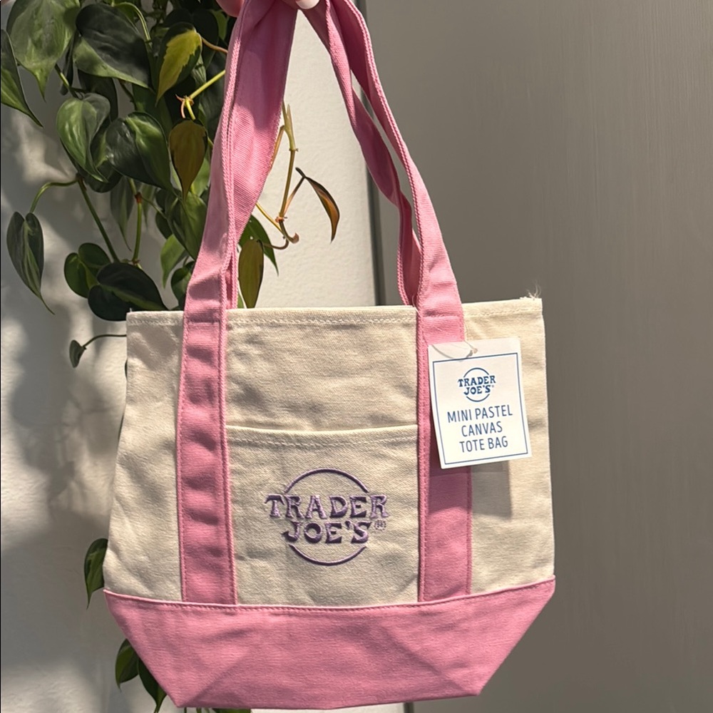 Trader Joe’s Spring Mini Tote - Pink